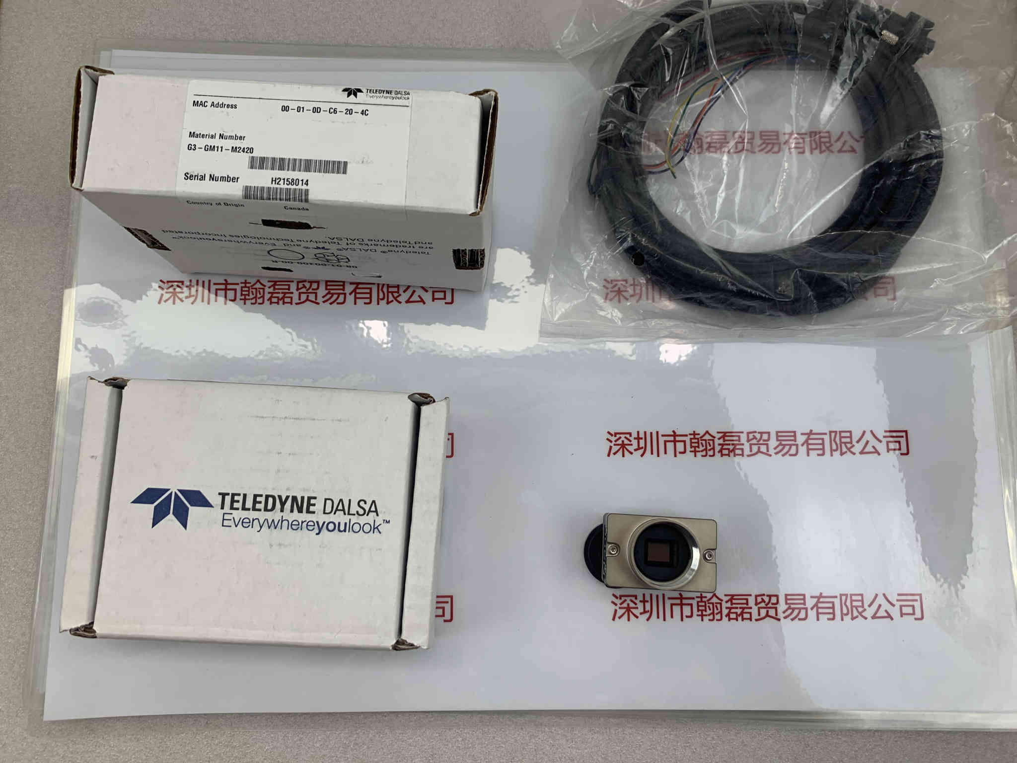 DALSA 达尔萨  G3-GM11-M2420  工业相机  配套网线和电源线