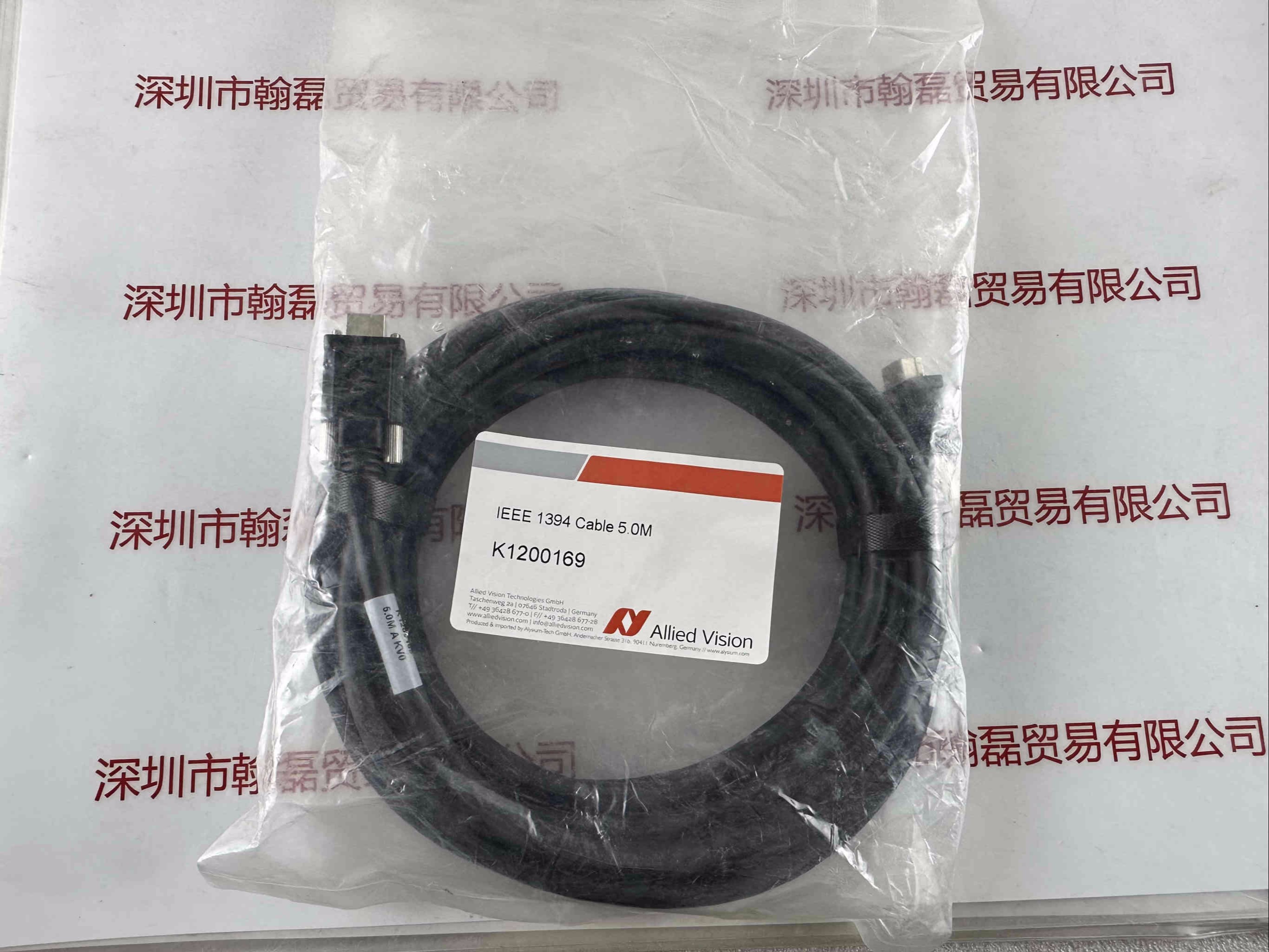 AVT瑷茘德Allied Vision  IEEE 1394B Cable  5.0M K1200169 数据线